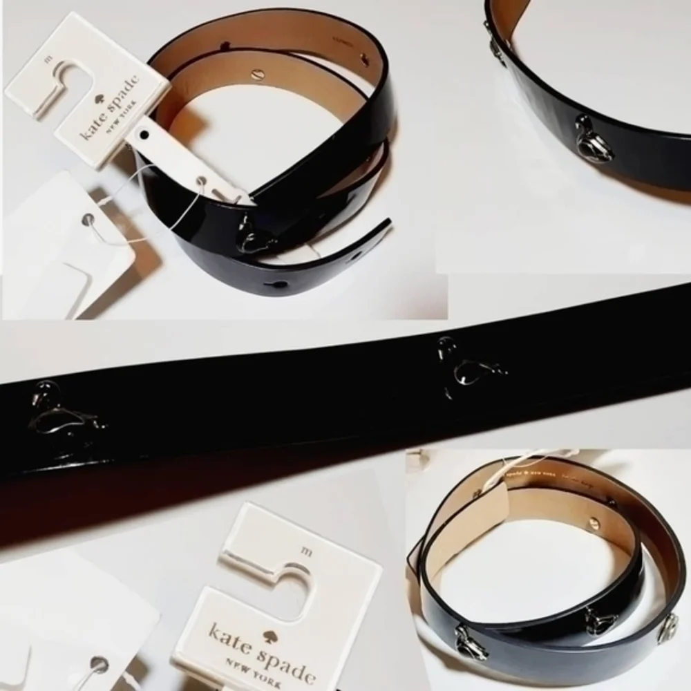 Kate Spade New York Black Ducks Belt